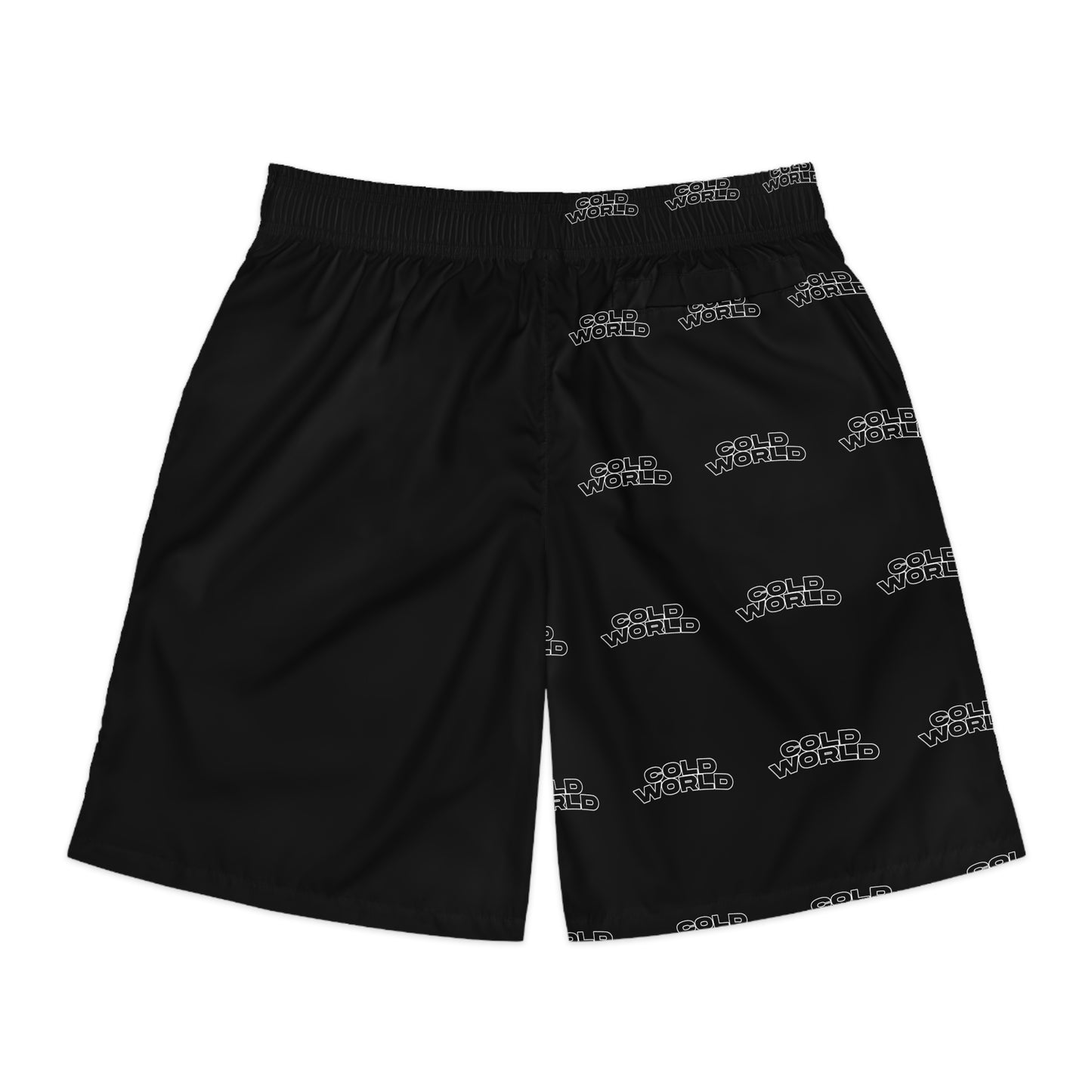 Cold World Men’s Jogger Shorts — All-Over Logo Athletic Shorts