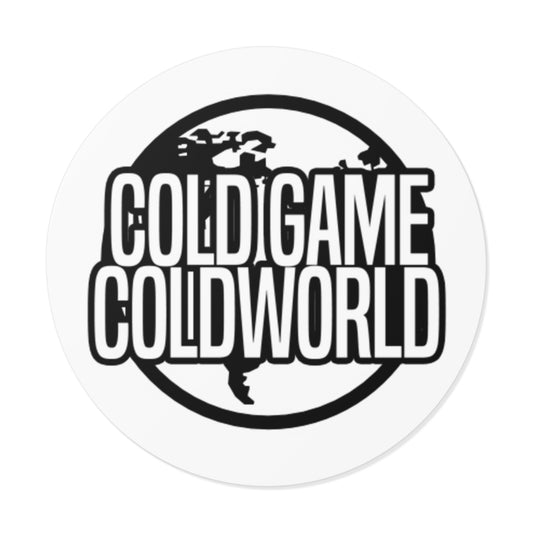 Cold Game Cold World Round Vinyl Sticker