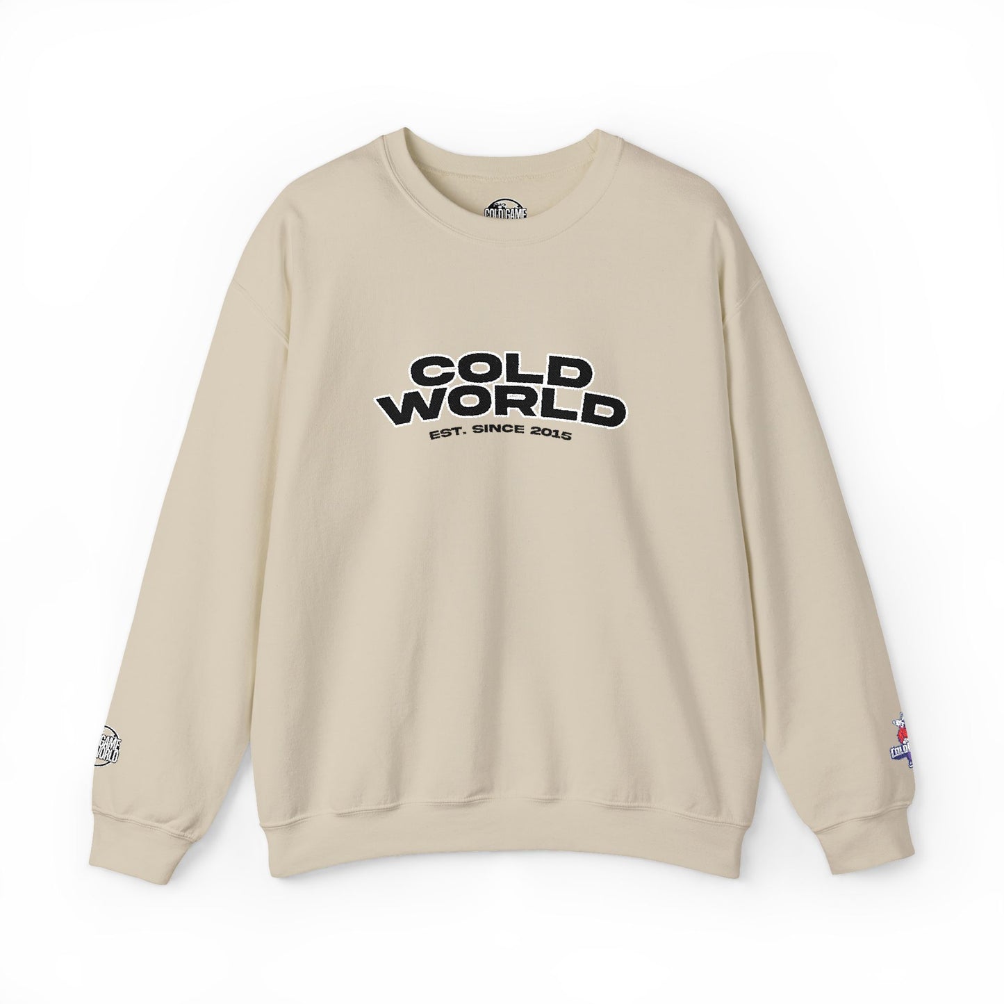 Cold World Embroidered Crewneck Sweatshirt